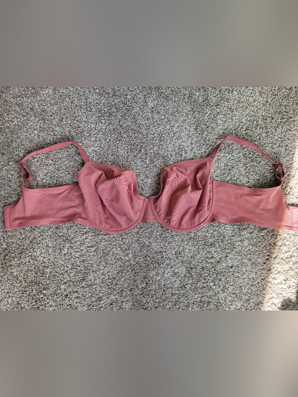 Aerie SMOOTHEZ Mesh Underwire Bra in Dusty Rose